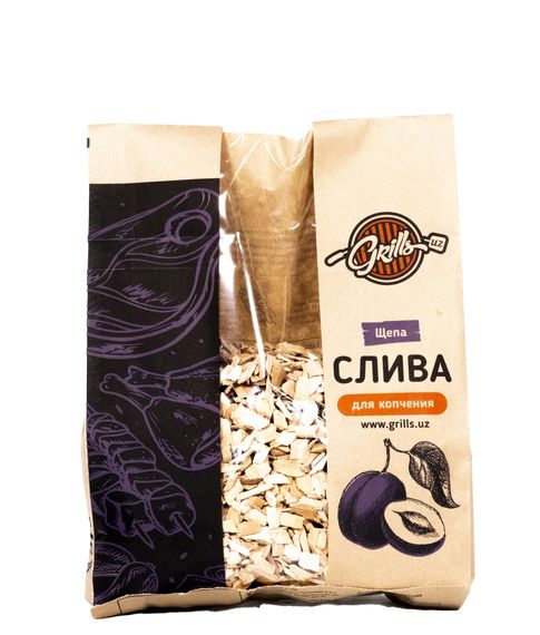 Купить Щепа для копчения из древесины Слива, 330гр