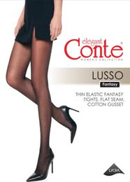 Купить CONTE LUSSO Колготки с рисунком «ромбы» и горошком из люрекса