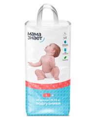 Купить Подгузники "Мама знает" L (9-14 кг), 52 шт