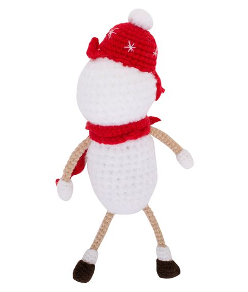 Вязаная игрушка "Снеговик"