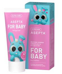 Купить АСЕПТА BABY детская гелевая зубная паста от 0 до 3 лет