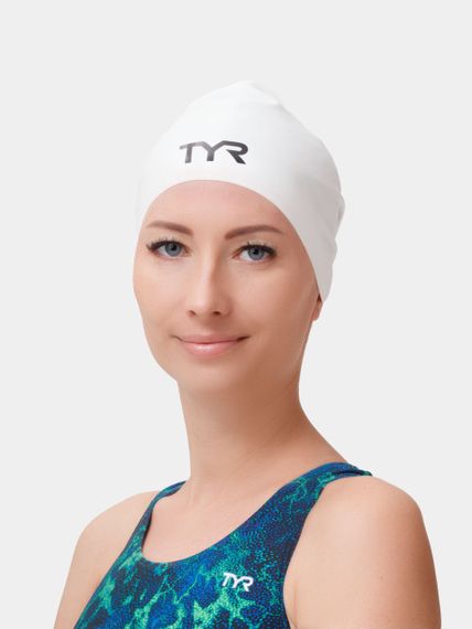 Шапочка для плавания Wrinkle-Free Silicone Adult Swim Cap