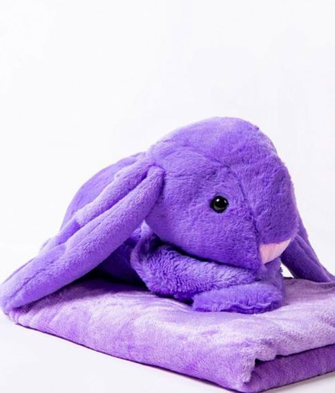 Игрушка-подушка + плед "Кролик" (60 см)