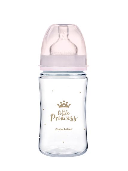 Купить Бутылочка для кормления Canpol Babies EasyStart Royal Baby PP с широким горлышком 240мл (35/234_pin)