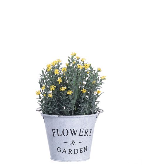 Купить Декоративное металлическое ведро c цветком Flowers&Garden (18 см)