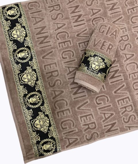 Комплект из 2-х велюрово-хлопковых полотенец