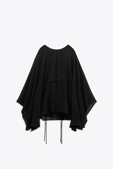 Комплект топ с накидкой ZARA