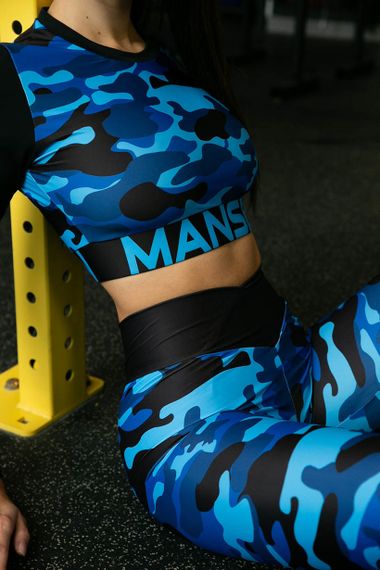 Лонгслив Blue military Mansen