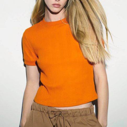 Купить Футболка в рубчик Zara