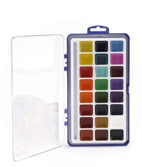 Акварельные краски 24 цвета LORI