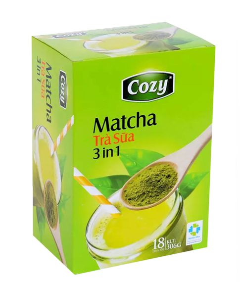 Растворимый зеленый чай Cozy "Matcha tea" 3 в 1 ( 18 пакетиков) xarid qilish