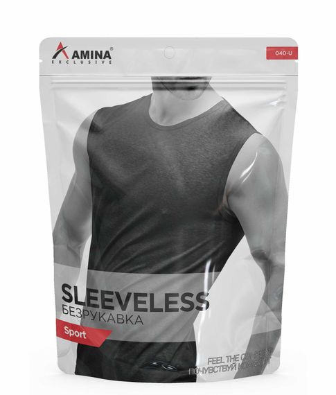 Мужская футболка без рукавов  AMINA 040-U