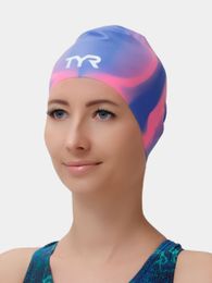 Шапочка для плавания Long Hair Wrinkle-Free Silicone Adult Swim Cap xarid qilish