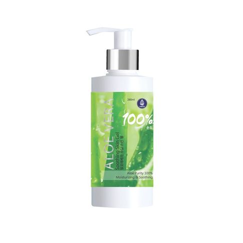 Med B Aloe Vera 100% Soothing Skin Gel Гель для лица и тела увлажняющий с Алоэ Вера 280 мл с дозатором