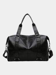 Спортивная дорожная сумка для мужчин и женщин, с плечевым ремнем, из эко-кожи xarid qilish