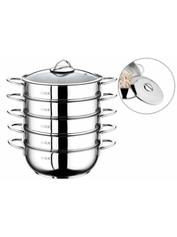 Купить Мантоварка 5 л 30 х 10 см крышка стальная OMS 6090