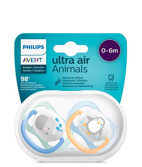 Пустышки Philips AVENT ultra air (0-6m), 2 шт