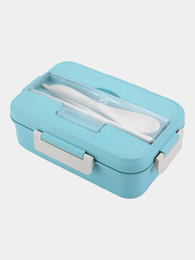 Купить Ланч-бокс, контейнер для хранения еды с приборами
