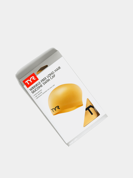 Шапочка для плавания Long Hair Wrinkle-Free Silicone Adult Swim Cap