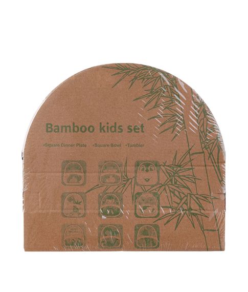 Бамбуковый набор посуды "Панда" No brand