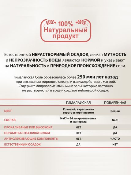 Соль Гималайская розовая, 225 г, Herbion