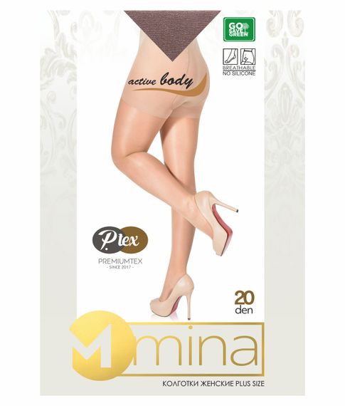 Купить Колготки Plus size "MINA" 20 den, Visone