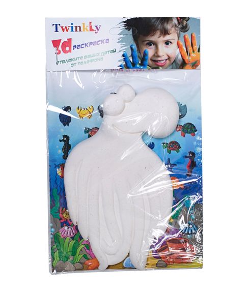 3D раскраска Twinkly Осьминог