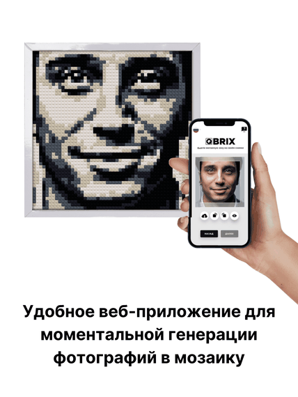 Фото-конструктор Qbrix Original, картина по фотографии из кубиков конструктора