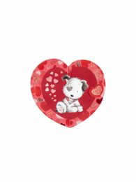 Купить Открытка "собачка и сердце"