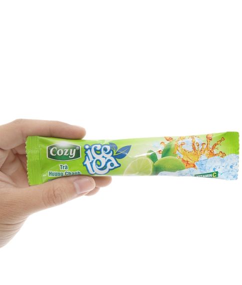 Растворимый черный чай Cozy со вкусом лайма "Ice tea" ( 18 пакетиков)