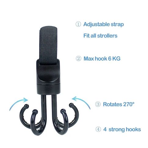 Крючок для автомобиля, коляски и велосипеда