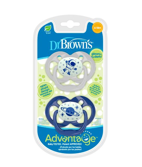 Пустышки Dr. Brown's Advantage (6-18m), 2 шт
