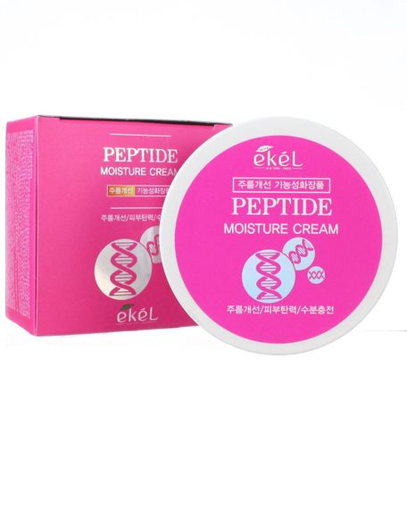 Омолаживающий крем для лица с пептидами змеиного яда Ekel Moisture Peptide Cream, 100 g