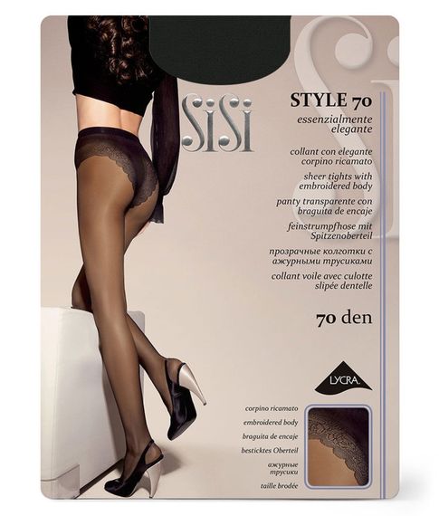 Купить Колготки Sisi Style Nero (черный),70 ден