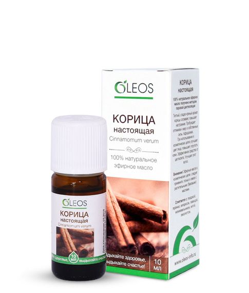 Эфирное масло Корица Oleos 10мл xarid qilish