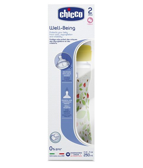 Купить Бутылочка Well-Being 2 мес+ 250мл Chicco