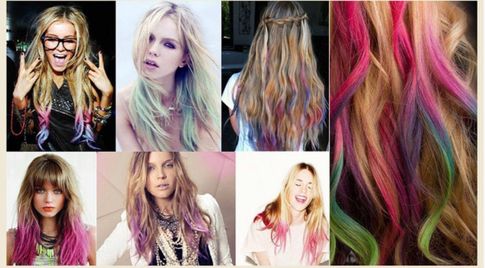 Цветные мелки для волос (10 цветов)