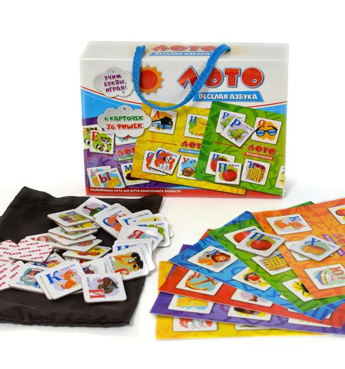 Развивающая настольная игра ЛОТО "Веселая Азбука" Igrauz