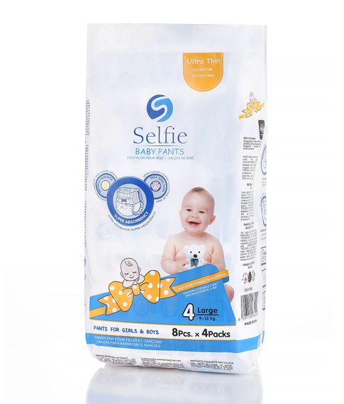 Купить Трусики-подгузники Selfie Large 4 (9-15кг), 32 шт