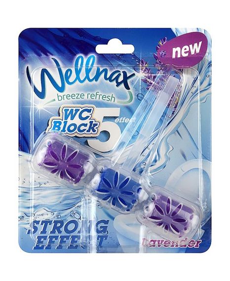 Купить Блок ободок для туалета WELLNAX ( Лаванда ) 57 g